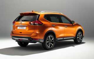 Nissan X Trail 2017 размеры