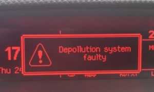 Depollution system faulty пежо 308