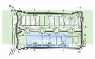 Замена прокладки клапанной крышки шевроле лачетти